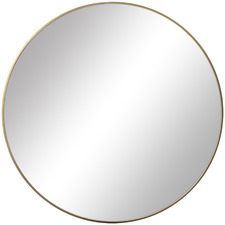Linda Round Stainless Steel Wall Mirror