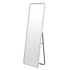 Elle Rectangular Stainless Steel Standing Mirror