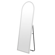 Bambi Arched Stainless Steel Standing Mirror