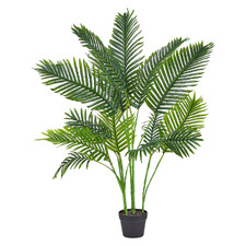 120cm Potted Faux Palm Tree