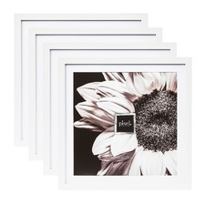 White Calla Wood Photo Frames (Set of 4)
