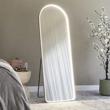 Arabella Arched Aluminium LED Full Length Mirror