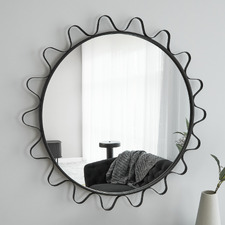 Aria Wavy Round Wall Mirror