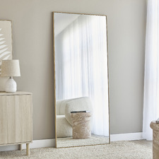 Euclid Oak Wood Full Length Mirror