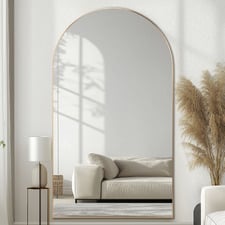 Astoria Arched Aluminium Full Length Mirror