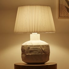 Arabella White Ceramic Table Lamp
