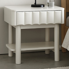 White Thalia Bedside Table