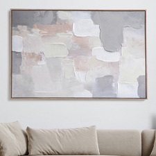 Muted Forms Framed Canvas Wall Art