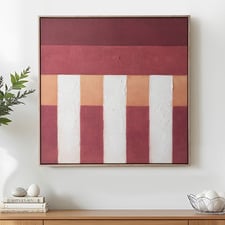 Terracotta Columns Framed Canvas Wall Art