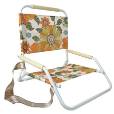 70's Floral Foldable Beach Chair