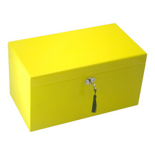Large Yellow Kandi Luxury Jewellery Box