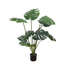 Potted Faux Monstera Plant