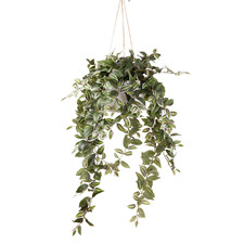 120cm Potted Faux Wandering Jew Bush Hanging Plant