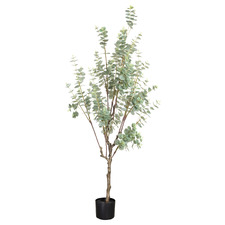 150cm Green Potted Faux True Blue Eucalyptus Plant