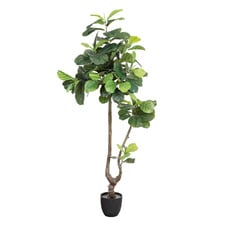 195cm Potted Faux Fiddle Leaf Tree