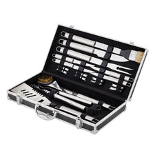 18 Piece Stainless Steel BBQ Tool Set