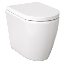 Narva Rimless Wall Faced Toilet Pan with Soft-Close Seat