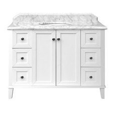 120 x 55cm Coventry Marble Top Single Bowl Vanity Unit