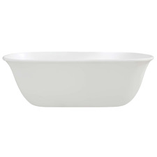 Blanche 1630mm Gloss White Solid Surface Freestanding Bath