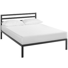 Black Metal Platform Bed
