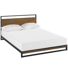 Ironline Metal & Wood Platform Bed