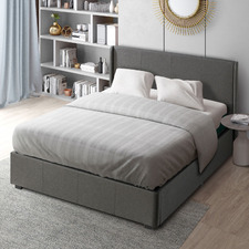 Ethan Linen Gas Lift Storage Bed Frame