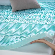 2.5cm Gel Zoned Memory Foam Mattress Topper