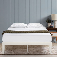 White Belvedere Wooden Bed Base