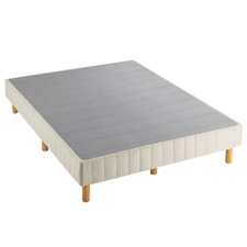 Beige Kim Upholstered Bed Base