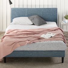 Blue Leanne Platform Bed