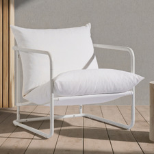 Wesley Outdoor Stainless Steel Lounge Chair