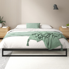 Black Brienne Metal Bed Base