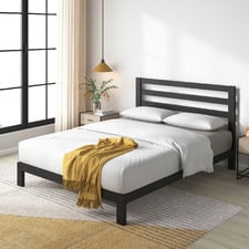 Black Shari Steel Queen Bed