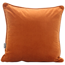 Solid Piped Velvet Cushion