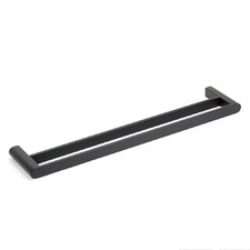 Fluid Double Bar Stainless Steel Towel Rail