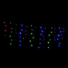 200 Multi-Coloured LED Solar Icicle Fairy Lights