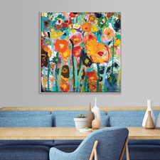 Palette Poppies Canvas Wall Art
