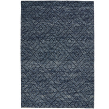 Navy Makalu Hand-Woven Rug