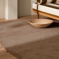 Latte Valencia Hand-Woven Wool Rug