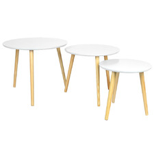 3 Piece Aura Nesting Coffee Table Set