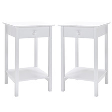 White Felise Side Tables (Set of 2)