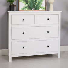 White Franco 4 Drawer Chest