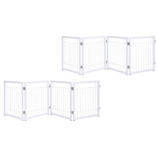 Blythe 4 Panel Foldable Pet Gates (Set of 2)