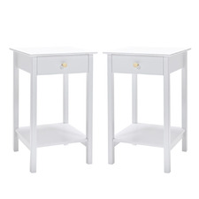 White Felise Bedside Tables (Set of 2)