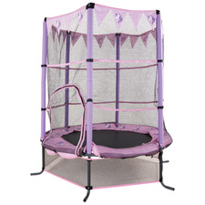 4.5ft Purple Unicorn Safety Trampoline