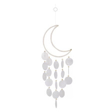 White Rattan & Capiz Shell Wall Accent