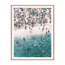 Crowded Day Framed Printed Wall Art
