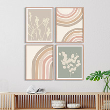 Over the Rainbow Framed Printed Quadriptych