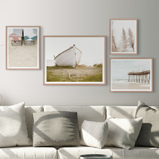 Winter in the Hamptons Gallery Wall Art Quadriptych