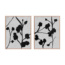 Bold Textures I Framed Printed Wall Art Diptych